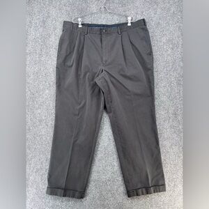 Brooks Brothers Advantage Chino Thompson Black Pleated Dress Pants Men’s 42X31*